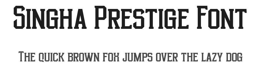 Singha Prestige Font by burntilldead — Serif Font