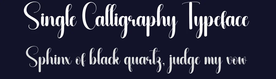 Single Calligraphy Typeface by andikastudio — Script Handwritten Font — thumbnail 2