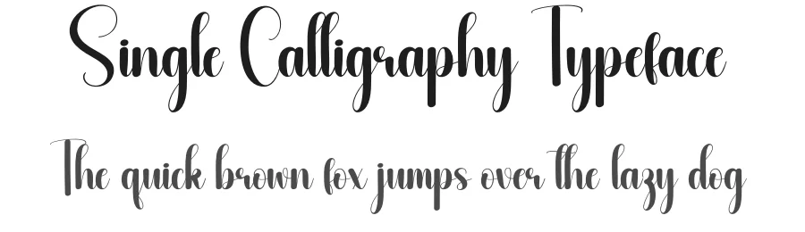 Single Calligraphy Typeface by andikastudio — Script Handwritten Font