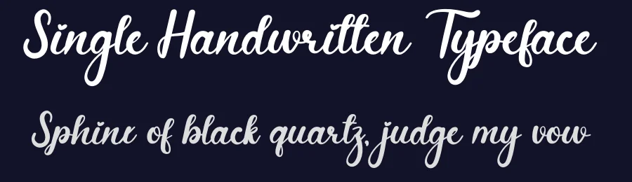 Single Handwritten Typeface by creativeletter — Script Handwritten Font — thumbnail 2