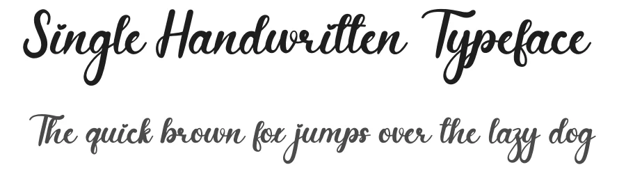 Single Handwritten Typeface by creativeletter — Script Handwritten Font