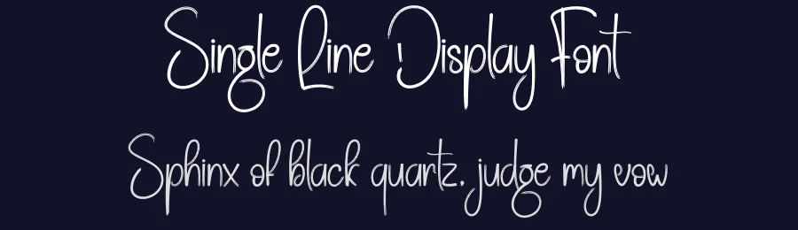 Single Line Display Font by creativeletter — Script Handwritten Font — thumbnail 2