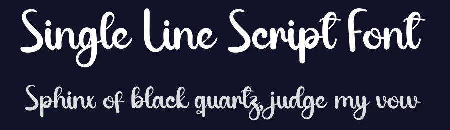 Single Line Script Font by creativeletter — Script Handwritten Font — thumbnail 2