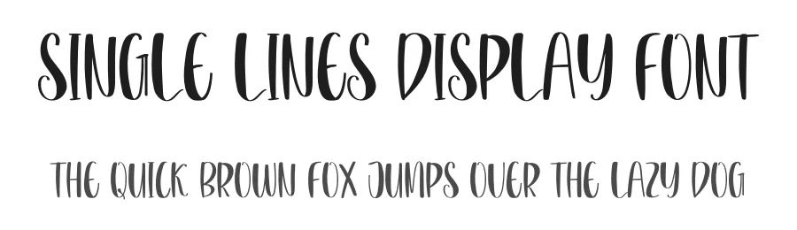 Single Lines Display Font by inermediaSTUDIO — Display Font