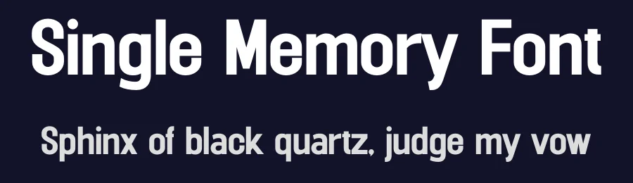 Single Memory Font by TypeLogue — Sans Serif Font — thumbnail 2