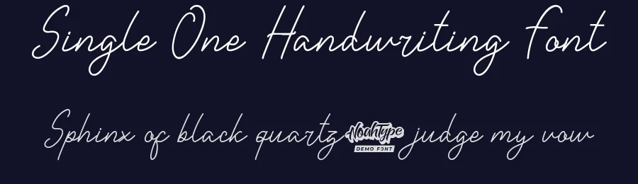 Single One Handwriting Font by noahtype — Script Handwritten Font — thumbnail 2