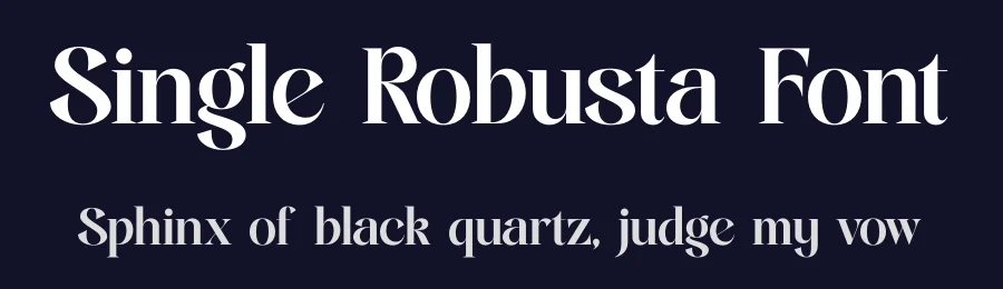 Single Robusta Font by timelesstype.co — Display Font — thumbnail 2