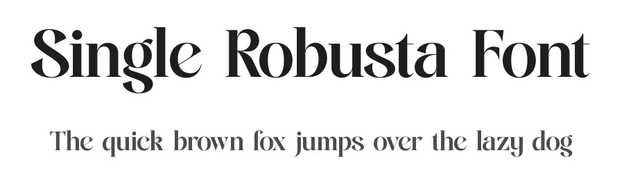 Single Robusta Font by timelesstype.co — Display Font