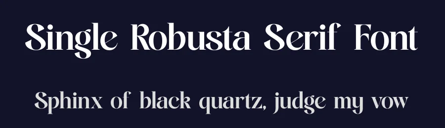 Single Robusta Serif Font by timelesstype.co — Display Font — thumbnail 2