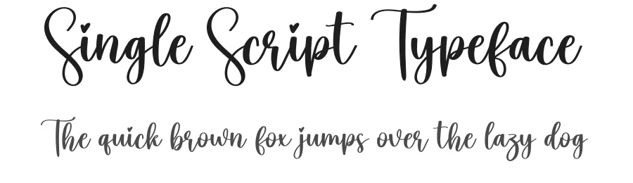Single Script Typeface by creativeletter — Script Handwritten Font