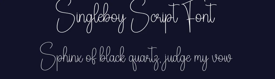 Singleboy Script Font by creativeletter — Script Handwritten Font — thumbnail 2