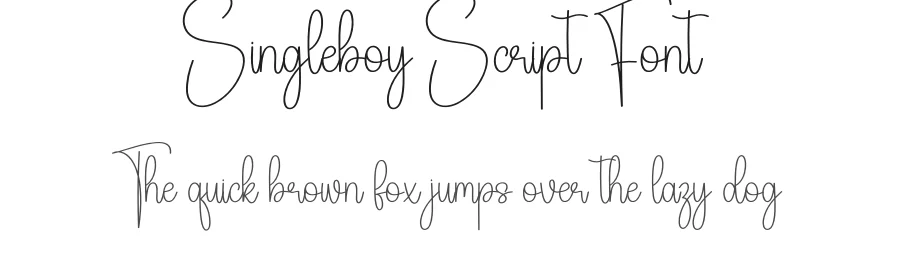 Singleboy Script Font by creativeletter — Script Handwritten Font