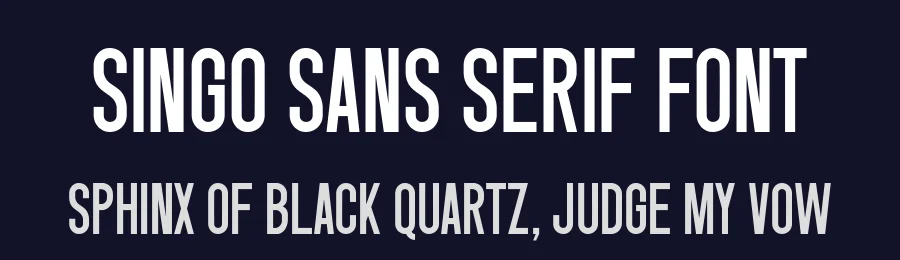 Singo Sans Serif Font by typeguru — Sans Serif Font — thumbnail 2