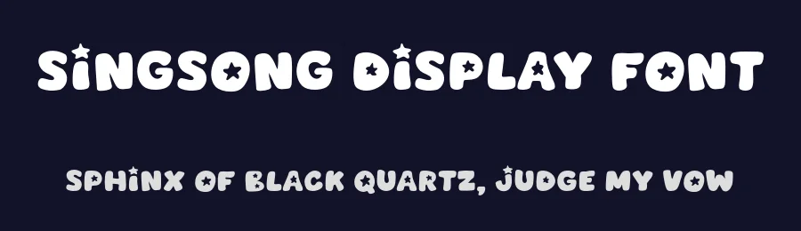 Singsong Display Font by Mjtype — Display Font — thumbnail 2