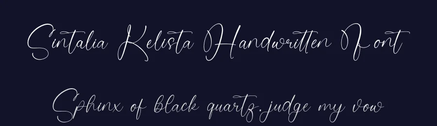 Sintalia Kelista Handwritten Font by stylishtype.co — Script Handwritten Font — thumbnail 2