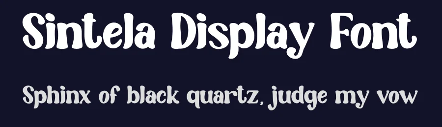 Sintela Display Font by creativeletter — Display Font — thumbnail 2
