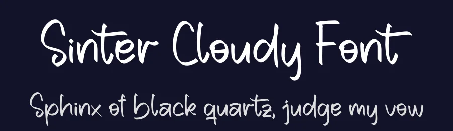 Sinter Cloudy Font by perspectype — Script Handwritten Font — thumbnail 2