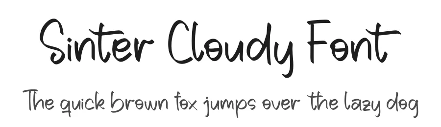 Sinter Cloudy Font by perspectype — Script Handwritten Font