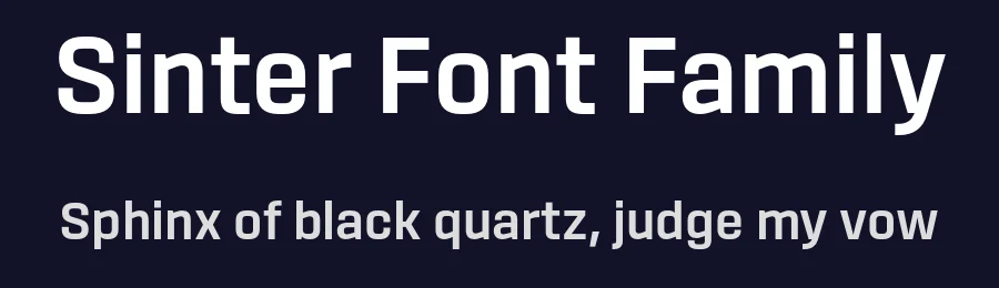 Sinter Font Family by Signal — Sans Serif Font — thumbnail 2