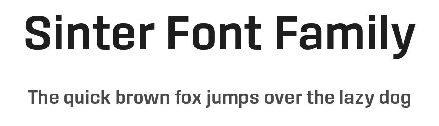 Sinter Font Family by Signal — Sans Serif Font