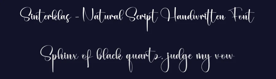 Sinterklas – Natural Script Handwritten Font by creativeletter — Script Handwritten Font — thumbnail 2