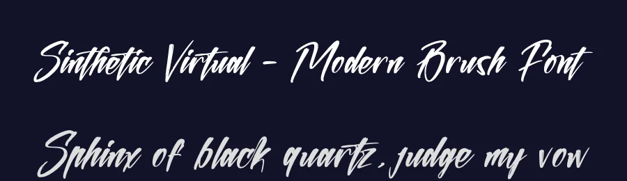 Sinthetic Virtual – Modern Brush Font by stylishtype.co — Script Handwritten Font — thumbnail 2