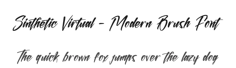 Sinthetic Virtual – Modern Brush Font by stylishtype.co — Script Handwritten Font