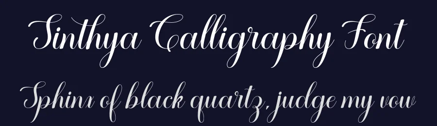 Sinthya Calligraphy Font by Black Studio — Script Handwritten Font — thumbnail 2