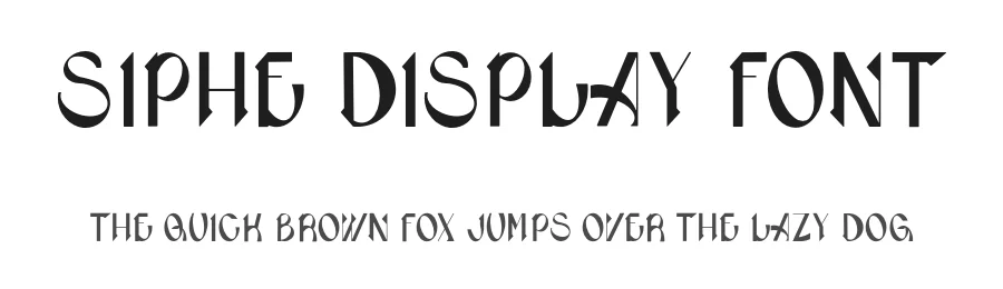 Siphe Display Font by Eve Perrin β Display Font