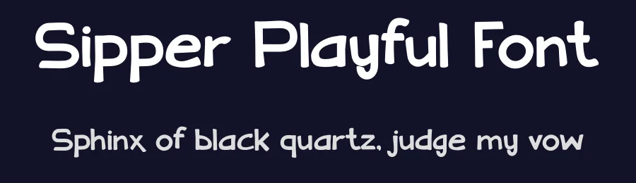 Sipper Playful Font by Pinisi ART — Display Font — thumbnail 2