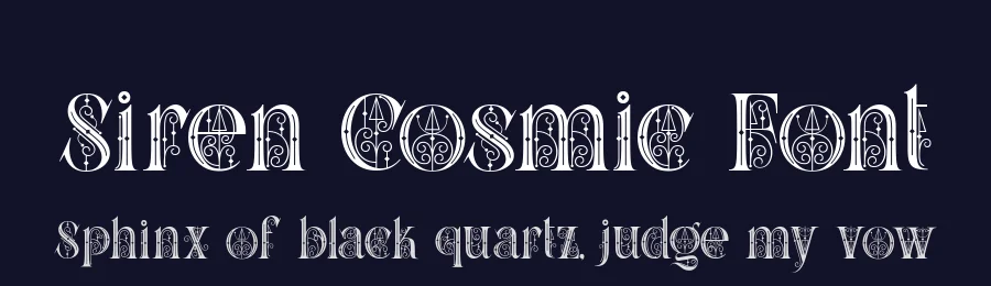 Siren Cosmic Font by alit design — Display Font — thumbnail 2