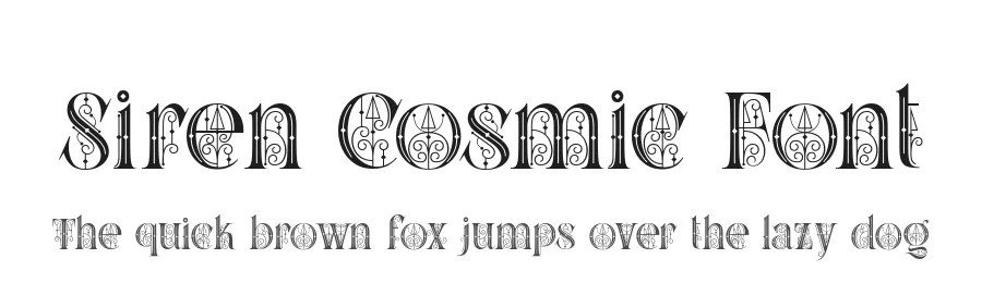 Siren Cosmic Font by alit design — Display Font