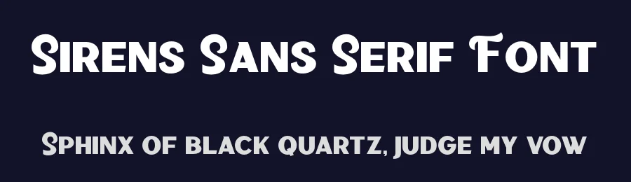 Sirens Sans Serif Font by Saridezra — Sans Serif Font — thumbnail 2