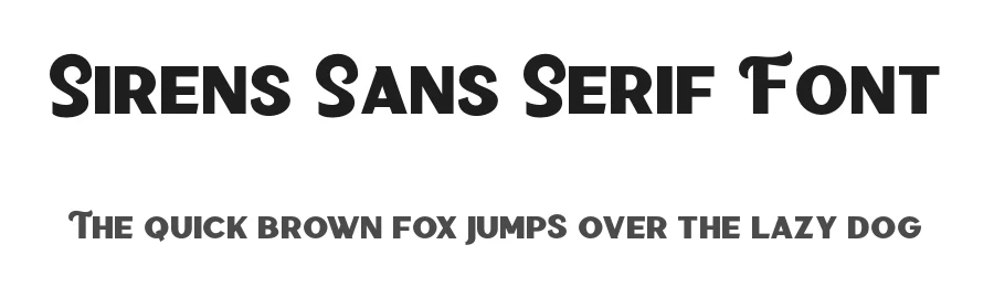 Sirens Sans Serif Font by Saridezra — Sans Serif Font