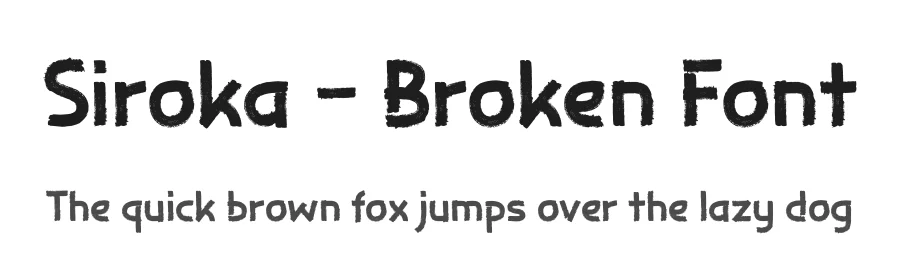 Siroka – Broken Font by productype — Script Handwritten Font