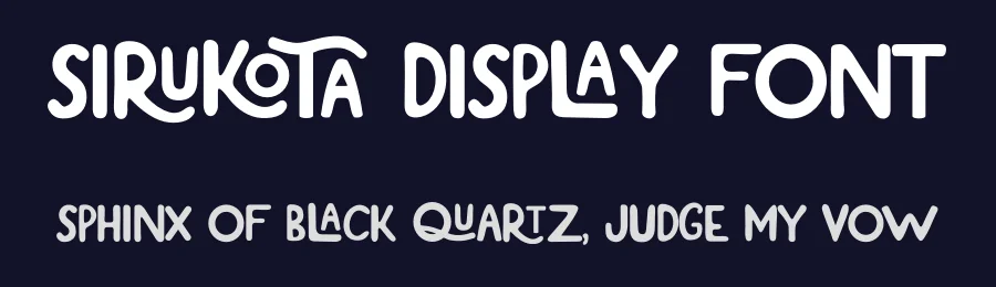 Sirukota Display Font by jetsmax — Decorative Font — thumbnail 2