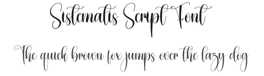 Sistematis Script Font by creativeletter — Script Handwritten Font