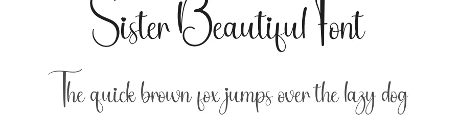 Sister Beautiful Font by andikastudio — Script Handwritten Font