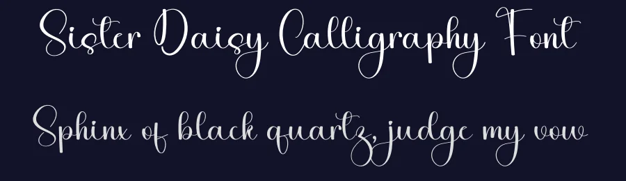 Sister Daisy Calligraphy Font by freshtypeink — Script Handwritten Font — thumbnail 2