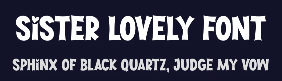 Sister Lovely Font by Jasa 7NTypes — Display Font — thumbnail 2