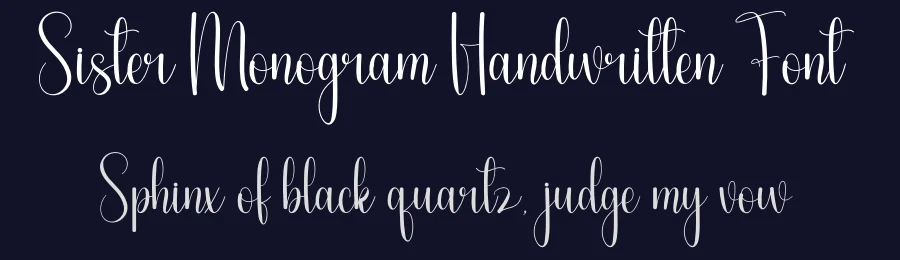 Sister Monogram Handwritten Font by andikastudio — Script Handwritten Font — thumbnail 2