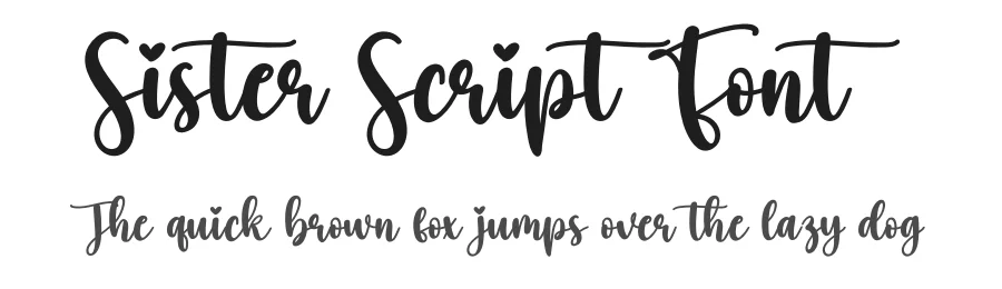 Sister Script Font by creativeletter — Script Handwritten Font