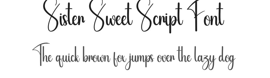 Sister Sweet Script Font by creativeletter — Script Handwritten Font