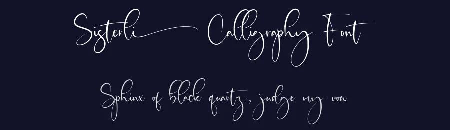 Sisterli Calligraphy Font by balpirick — Script Handwritten Font — thumbnail 2