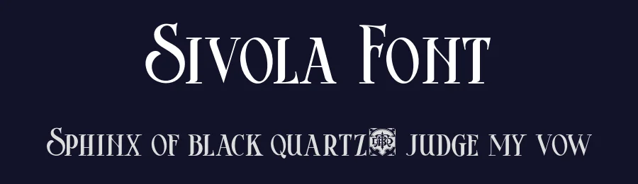 Sivola Font by burntilldead — Serif Font — thumbnail 2