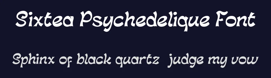 Sixtea Psychedelique Font by Pikgura Type — Decorative Font — thumbnail 2