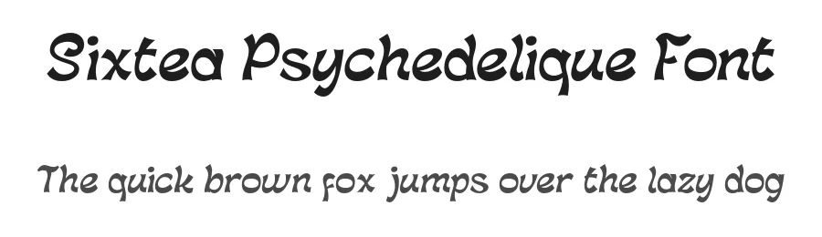 Sixtea Psychedelique Font by Pikgura Type — Decorative Font