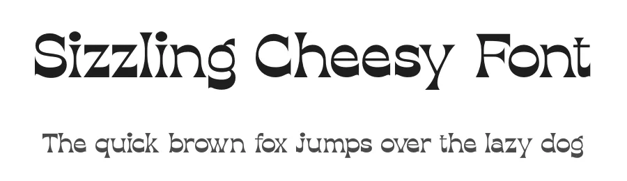 Sizzling Cheesy Font by timelesstype.co — Display Font