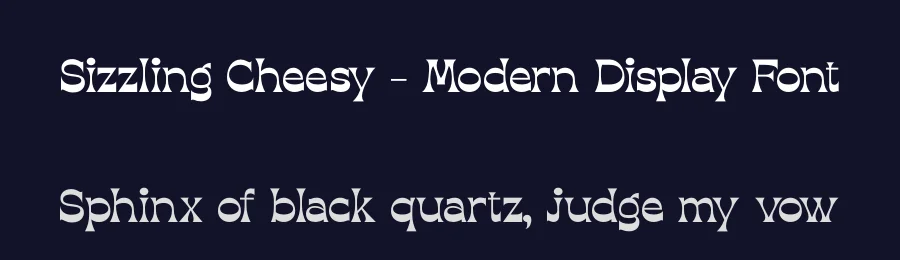 Sizzling Cheesy – Modern Display Font by timelesstype.co — Display Font — thumbnail 2