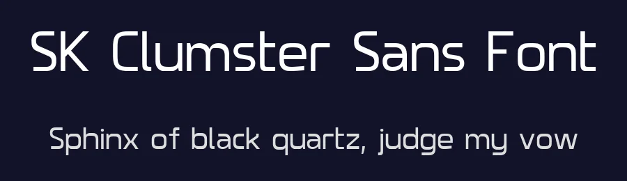 SK Clumster Sans Font by Shriftovik Type Foundry — Sans Serif Font — thumbnail 2